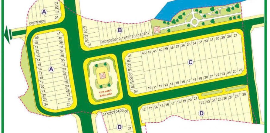 Земельный участок 100м2 в Район 7, Хошимин ,  № 25967