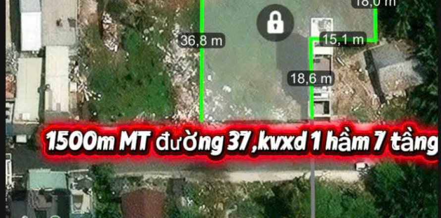 Земельный участок 832.5м2 в Район 7, Хошимин ,  № 26289