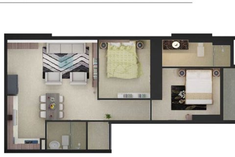 Квартира с 2 спальнями в Хошимин ,  № 26824 9