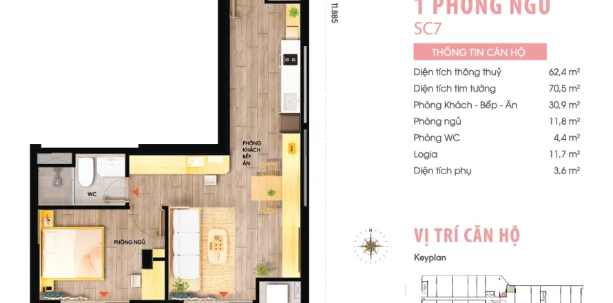 1 bedroom Apartment in Thanh Khe, Da Nang, No. 29984