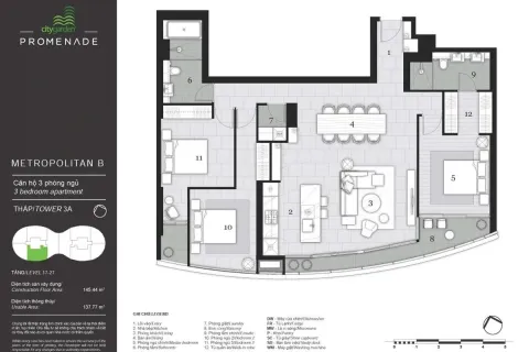 3 bedrooms Apartment in Binh Thanh, Ho Chi Minh,  No. 27366 13
