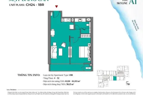 1 bedroom Apartment in Son Tra, Da Nang,  No. 29372 3