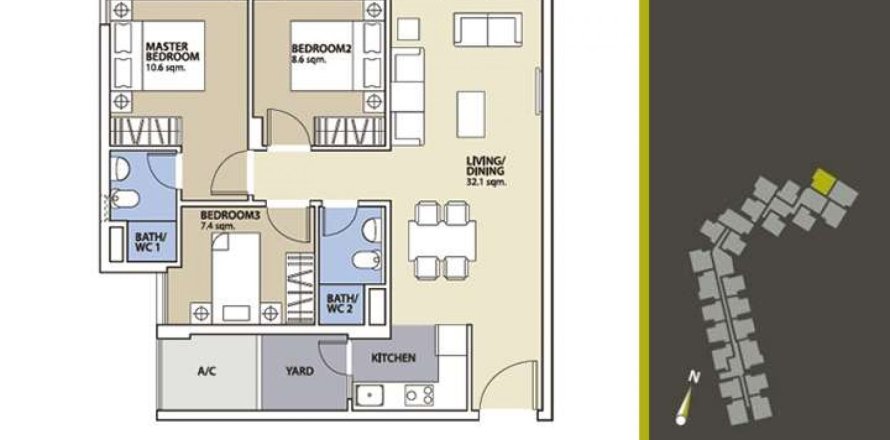 3 bedrooms Apartment in Ho Chi Minh,  No. 26806