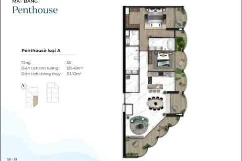 2 bedrooms Penthouse in Lien Chieu, Da Nang,  No. 29457 2