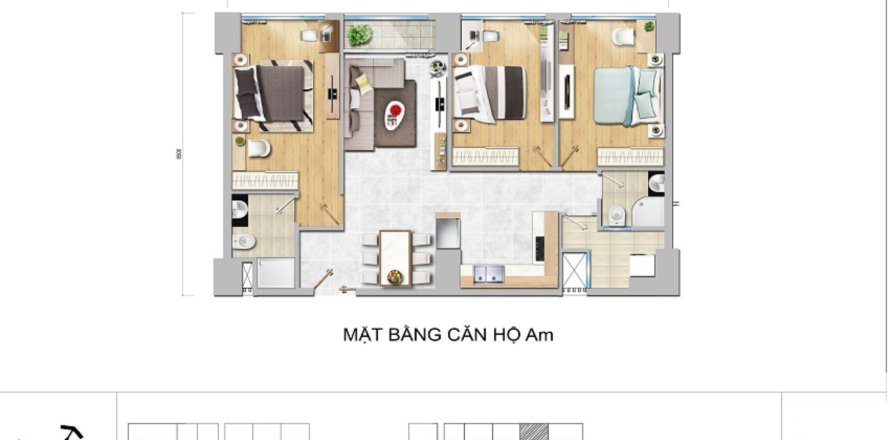 3 bedrooms Apartment in Ho Chi Minh,  No. 26763