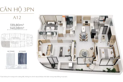 3 bedrooms Apartment in Hai Chau, Da Nang,  No. 29436
